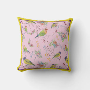 Vogel Botanischer Wurfkissen Kissen