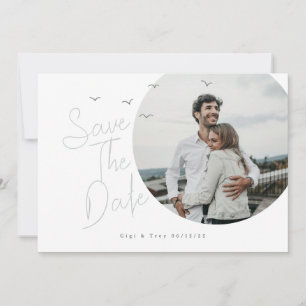 Vögel & Breezy Save the Date Card Einladung