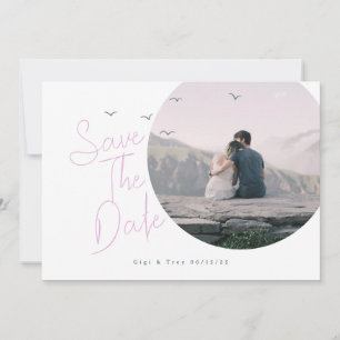 Vögel & Breezy Save the Date Card Einladung