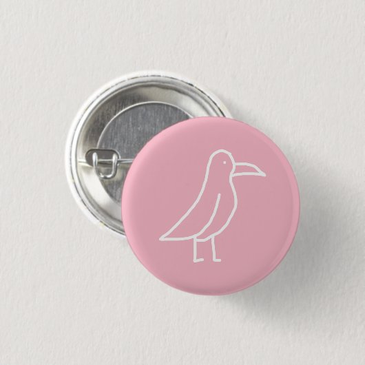 Vogel-Button Button (Vorne & Hinten)