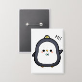 Vogel, Charakter, Pinguin Button (Vorderseite/Rückseite)