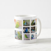 Vogel-Collagen-Foto-Tasse Kaffeetasse (VorderseiteRechts)