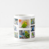 Vogel-Collagen-Foto-Tasse Kaffeetasse (Mittel)