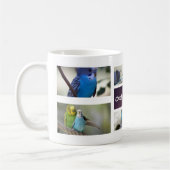 Vogel-Collagen-Foto-Tasse Kaffeetasse (Links)