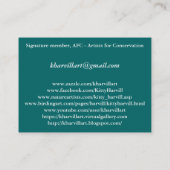 Vogel-Collagen-Visitenkarte Visitenkarte (Rückseite)