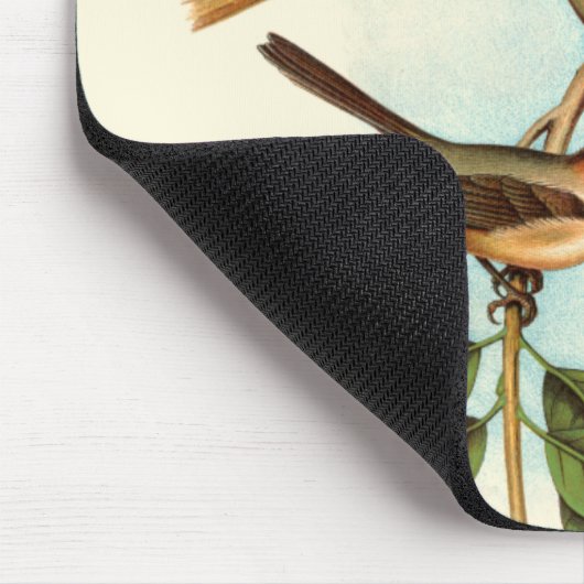 Vogel Couple auf einem Nest auf einem Zweig Mousepad (Ecke)