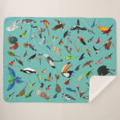 Vogel-Decke Sherpadecke (Vorderseite (Horizontal))