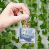 Vogel-Denkmal-Gedicht Schlüsselanhänger (Hand)