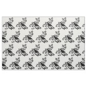 Vogel, der auf Baum-Niederlassungs-Silhouette Stoff (Fat Quarter (45,7 x 55,9 cm))