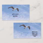 Vogel, der blauer Himmel-Hintergrund fliegt Visitenkarte (Vorne/Hinten)