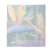 VÖGEL DER BLUME PARADISCH NOTIZBLOCK (Vorderseite)