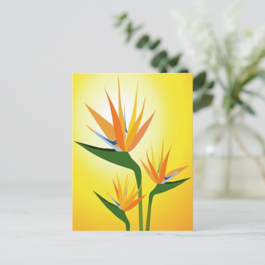 VÖGEL DER BLUME PARADISE POSTKARTE (Stehend Vorderseite)