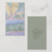 VÖGEL DER BLUME PARADISE WASSERFARBKARTEN VISITENKARTE (Vorne/Hinten)