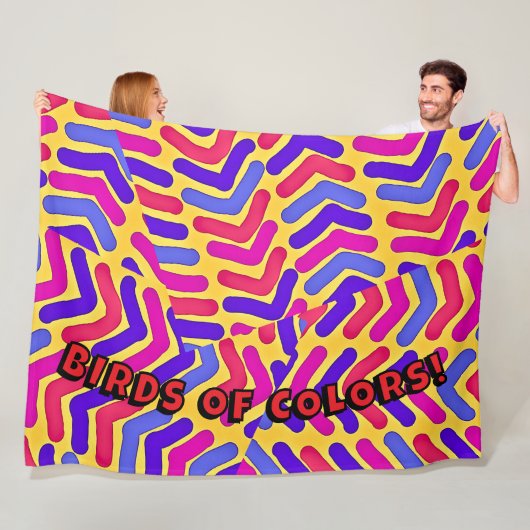 VÖGEL DER FARBEN Fleece Blanket (Beispiel)
