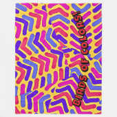VÖGEL DER FARBEN Fleece Blanket (Vorderseite)