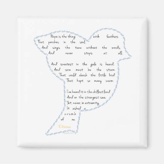 Vogel der Hoffnung Magnet (Vorne)