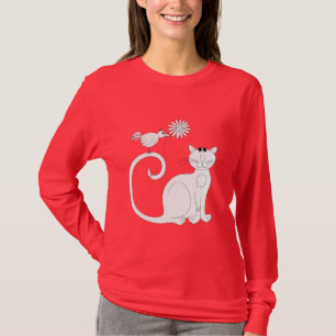 Vogel der Katzen-n… das Gänseblümchen T-Shirt