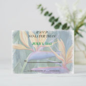 VÖGEL DER PARADIERENDEN ZOLLKARTEN RSVP KARTE (Stehend Vorderseite)