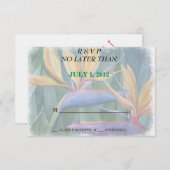 VÖGEL DER PARADIERENDEN ZOLLKARTEN RSVP KARTE (Vorne/Hinten)