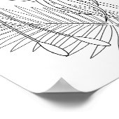 Vögel der Paradise-Farbseite Poster (Ecke)