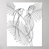 Vögel der Paradise-Farbseite Poster (Vorne)