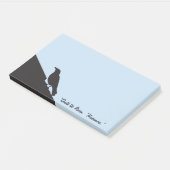 Vögel. Der Rabe Post-it Klebezettel (angewinkelt)