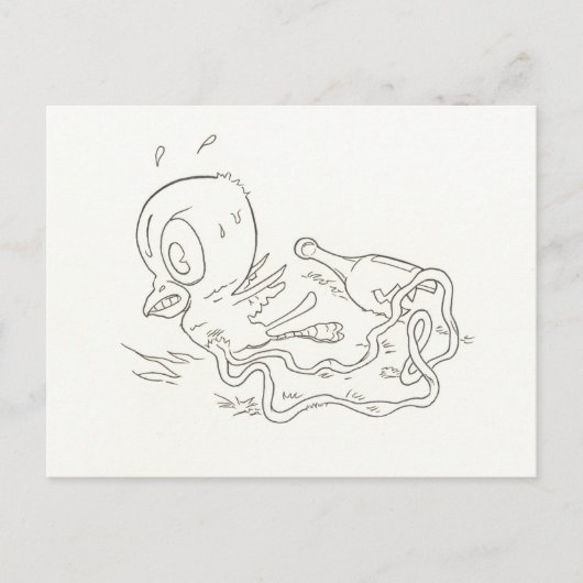 Vogel der Stärke Postkarte (Vorderseite)