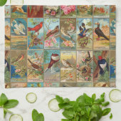 Vögel des 19. Jahrhundertsvon Geschirrtuch (Gefaltet)