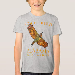 Vogel des Alabama-Territoriums Der Gelbschlaghamme Tri-Blend Shirt