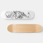 Vogel des dunklen Todes Skateboard (Horizontal)