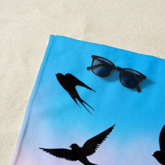 Vögel des Himmels Strandtuch (Beispiel)