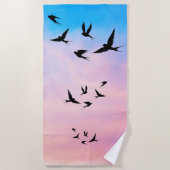 Vögel des Himmels Strandtuch (Vorderseite)