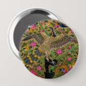 Vogel-des-Lebens-Knopf Button (Vorne & Hinten)