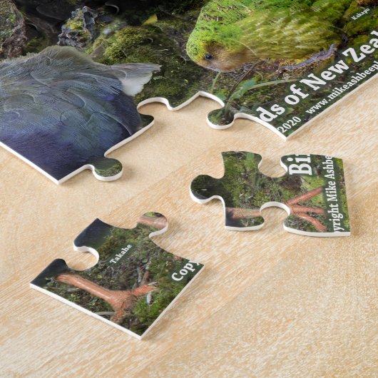 Vögel des neuseeländischen Puzzles (Seite)