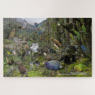 Vögel des neuseeländischen Puzzles