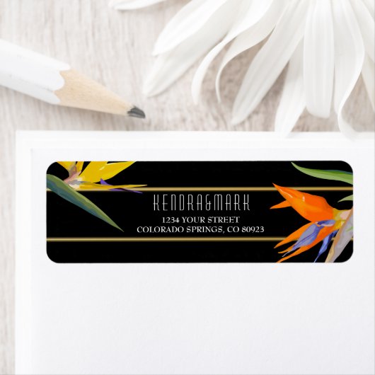 Vögel des Paradies, Floradress-Labels (Insitu)