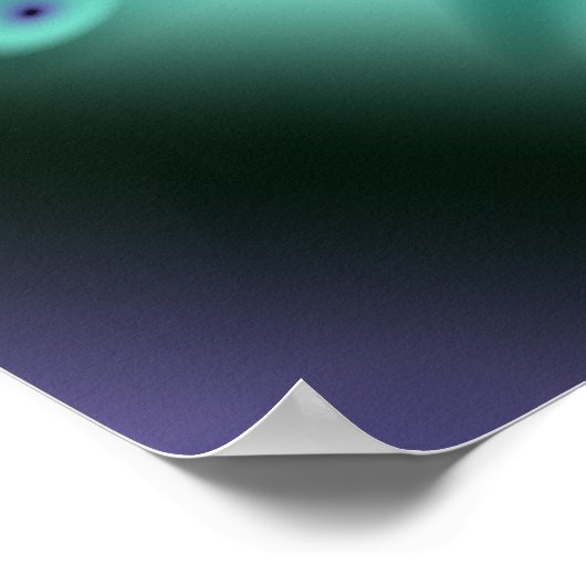 Vögel des Paradies-Fraktals Poster (Ecke)