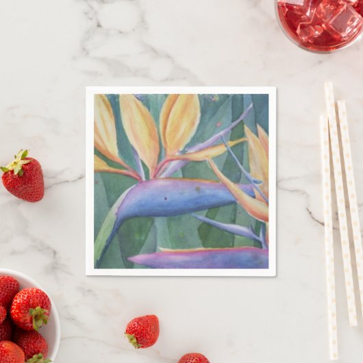 VÖGEL DES PARADIES PAPIERS NAPKINS SERVIETTE (Beispiel)