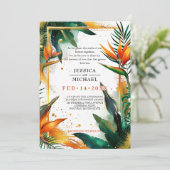 Vögel des Paradieses Bliss Einladung (Stehend Vorderseite)