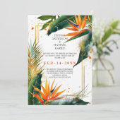 Vögel des Paradieses Bliss Einladung (Stehend Vorderseite)