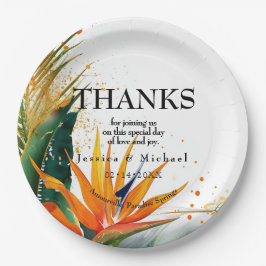 Vögel des Paradieses Bliss Pappteller