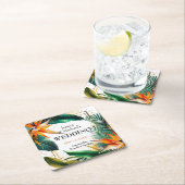 Vögel des Paradieses Bliss Rechteckiger Pappuntersetzer (Vor Ort)