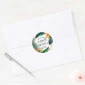 Vögel des Paradieses Bliss Runder Aufkleber (Umschlag)