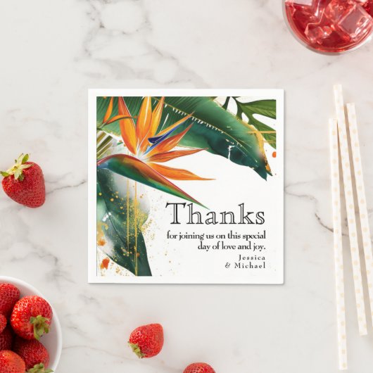 Vögel des Paradieses Bliss Serviette (Beispiel)