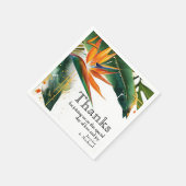 Vögel des Paradieses Bliss Serviette (Ecke)