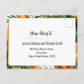 Vögel des Paradieses Bliss UAWG Einladungspostkarte (Rückseite)