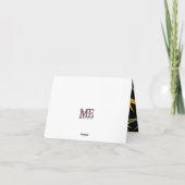 Vögel des Paradieses Floral Danke Karte (Rückseite)