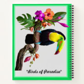 "Vögel des Paradieses" Notizblock (Rückseite)