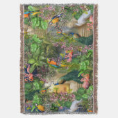 Vögel des Paradieses wiederholen sich die Blankett Decke (Vorderseite Vertikal)