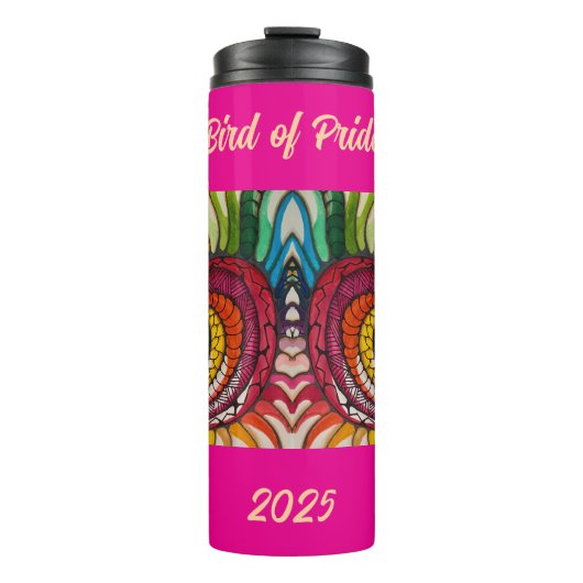 Vogel des Stolzes 2025 Thermosbecher (Vorderseite)